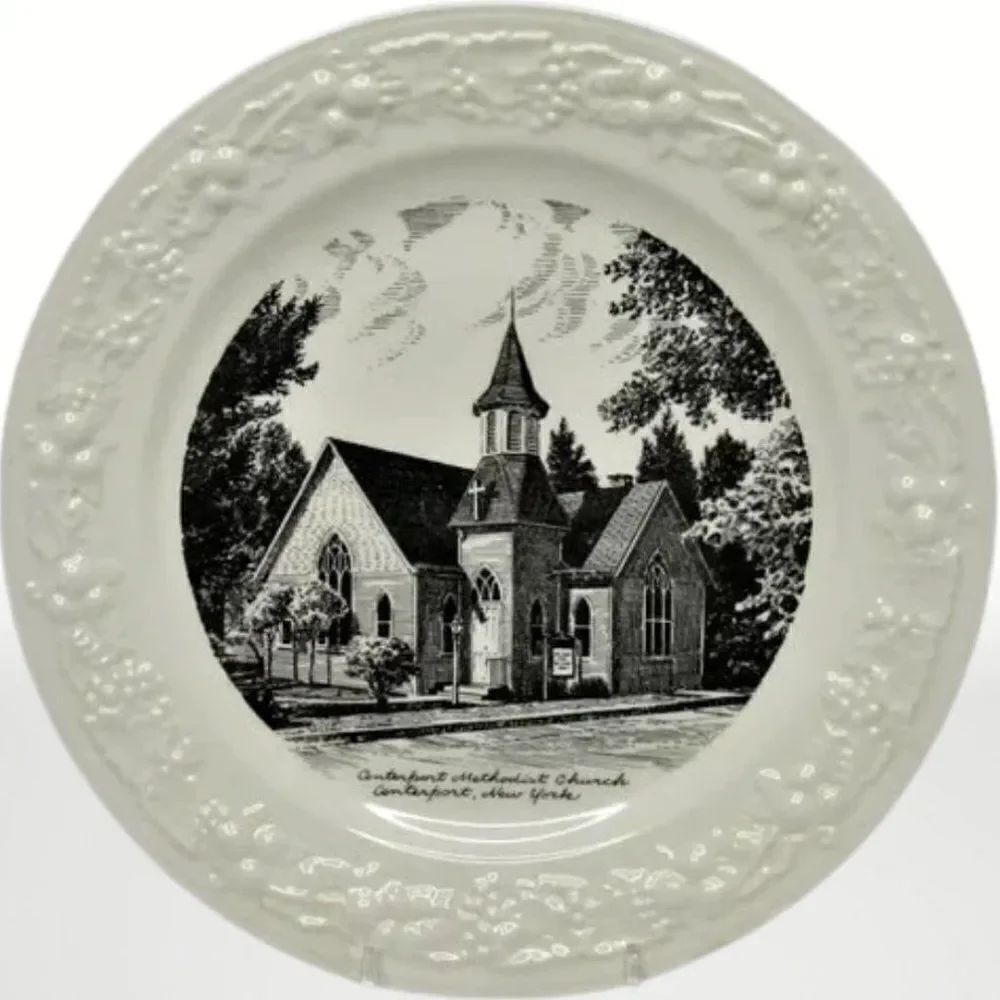 Collectors 10" Memory Plate The Methodist Church in Centerport New York